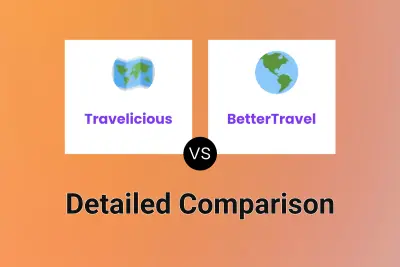 Travelicious vs BetterTravel Detailed comparison features, price