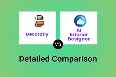 Decoratly vs AI Interior Designer Detailed comparison features, price