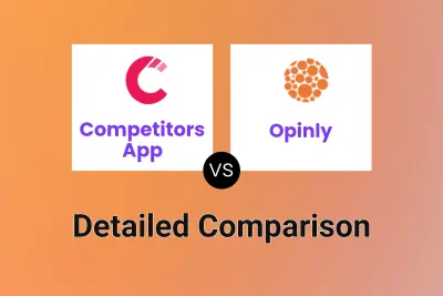 Competitors App vs Opinly Detailed comparison features, price