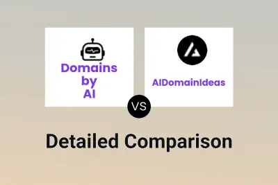 Domains by AI vs AIDomainIdeas Detailed comparison features, price