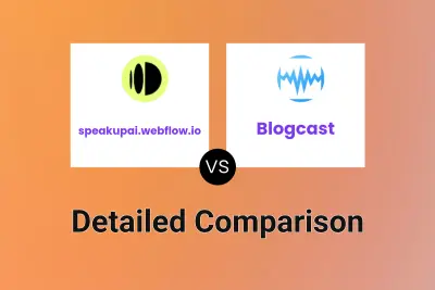 speakupai.webflow.io vs Blogcast Detailed comparison features, price