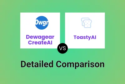 Dewagear CreateAI vs ToastyAI Detailed comparison features, price