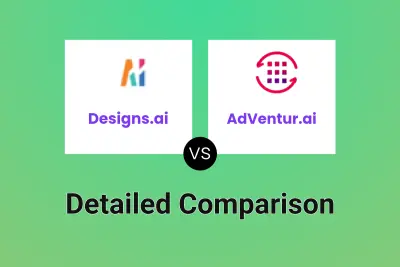 Designs.ai vs AdVentur.ai Detailed comparison features, price