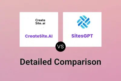 CreateSite.AI vs SitesGPT Detailed comparison features, price