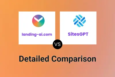 landing-ai.com vs SitesGPT Detailed comparison features, price