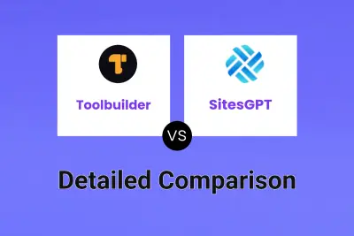 Toolbuilder vs SitesGPT Detailed comparison features, price