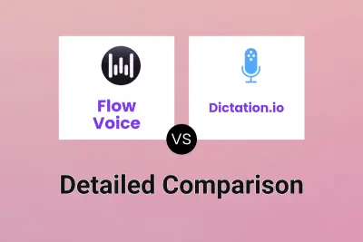 Flow Voice vs Dictation.io Detailed comparison features, price