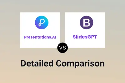 Presentations.AI vs SlidesGPT Detailed comparison features, price