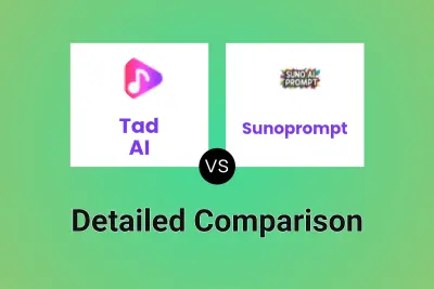 Tad AI vs Sunoprompt Detailed comparison features, price