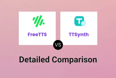 FreeTTS vs TTSynth Detailed comparison features, price