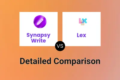 Synapsy Write vs Lex Detailed comparison features, price