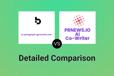 ai-paragraph-generator.com vs PRNEWS.IO AI Co-Writer Detailed comparison features, price