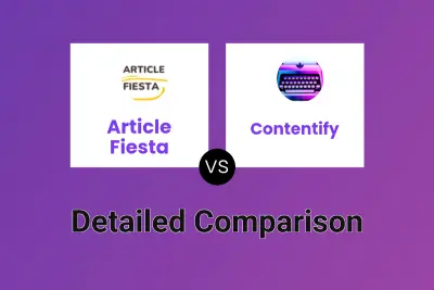 Article Fiesta vs Contentify Detailed comparison features, price