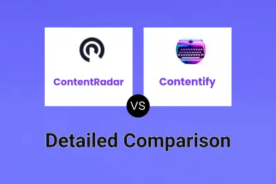 ContentRadar vs Contentify Detailed comparison features, price