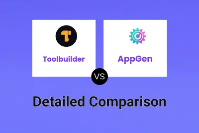 Toolbuilder vs AppGen Detailed comparison features, price