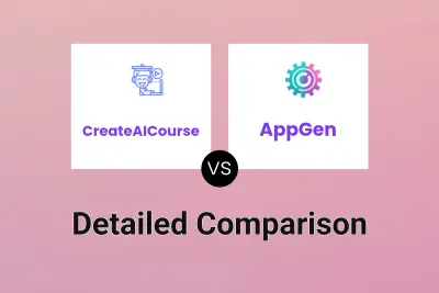 CreateAICourse vs AppGen Detailed comparison features, price