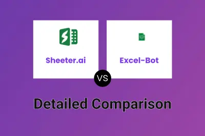 Sheeter.ai vs Excel-Bot Detailed comparison features, price