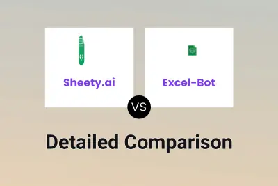 Sheety.ai vs Excel-Bot Detailed comparison features, price