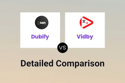 Dubify vs Vidby Detailed comparison features, price