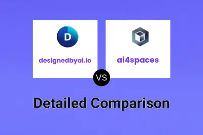 designedbyai.io vs ai4spaces Detailed comparison features, price