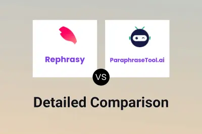 Rephrasy vs ParaphraseTool.ai Detailed comparison features, price