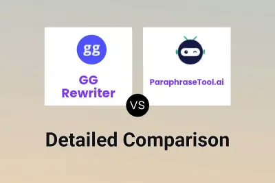 GG Rewriter vs ParaphraseTool.ai Detailed comparison features, price