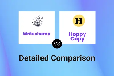 Writechamp vs Hoppy Copy Detailed comparison features, price