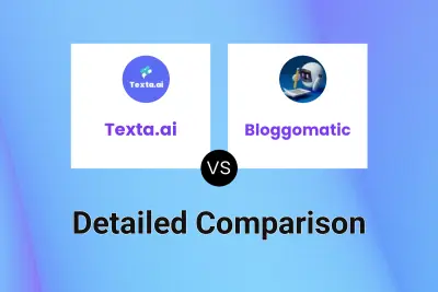 Texta.ai vs Bloggomatic Detailed comparison features, price