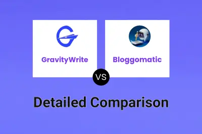 GravityWrite vs Bloggomatic Detailed comparison features, price