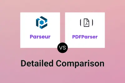 Parseur vs PDFParser Detailed comparison features, price