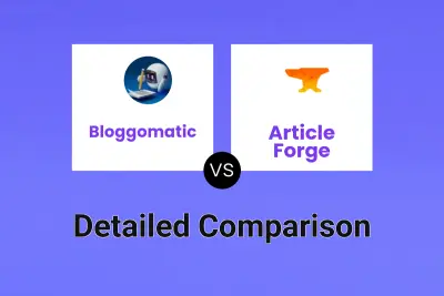 Bloggomatic vs Article Forge Detailed comparison features, price