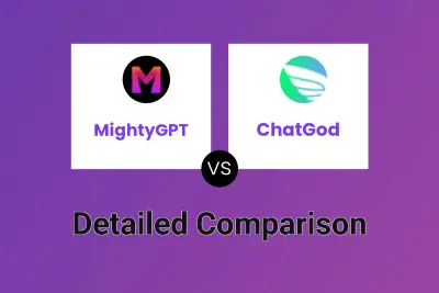 MightyGPT vs ChatGod Detailed comparison features, price