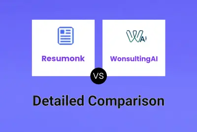 Resumonk vs WonsultingAI Detailed comparison features, price