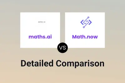 maths.ai vs Math.now Detailed comparison features, price