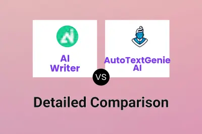 AI Writer vs AutoTextGenie AI Detailed comparison features, price