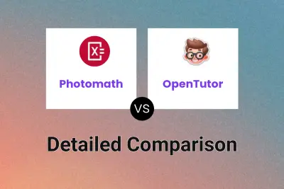 Photomath vs OpenTutor Detailed comparison features, price