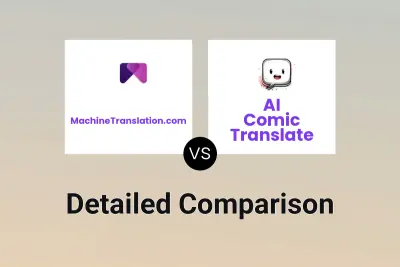 MachineTranslation.com vs AI Comic Translate Detailed comparison features, price