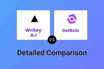 Writey A.I vs GetBotz Detailed comparison features, price