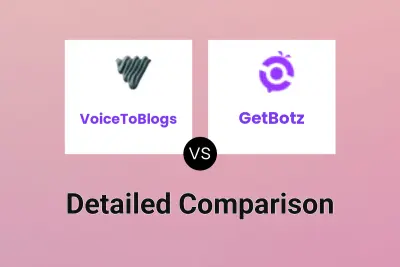 VoiceToBlogs vs GetBotz Detailed comparison features, price