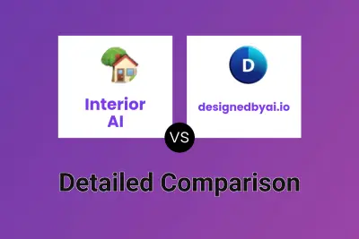 Interior AI vs designedbyai.io Detailed comparison features, price