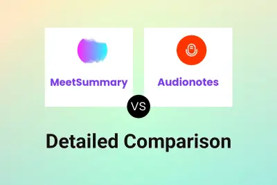 MeetSummary vs Audionotes