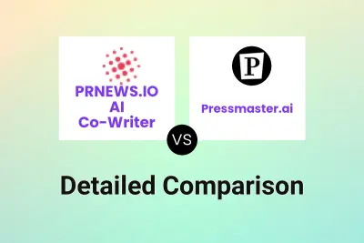 PRNEWS.IO AI Co-Writer vs Pressmaster.ai