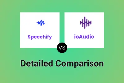 Speechify vs ioAudio Detailed comparison features, price