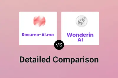 Resume-AI.me vs Wonderin AI Detailed comparison features, price