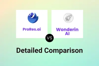 ProRes.ai vs Wonderin AI Detailed comparison features, price