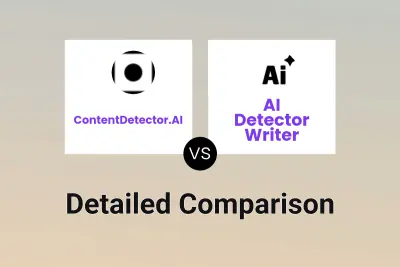 ContentDetector.AI vs AI Detector Writer Detailed comparison features, price