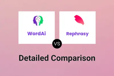 WordAi vs Rephrasy Detailed comparison features, price