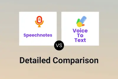 Speechnotes vs Voice To Text