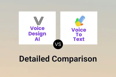 Voice Design AI vs Voice To Text