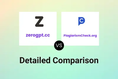 zerogpt.cc vs PlagiarismCheck.org